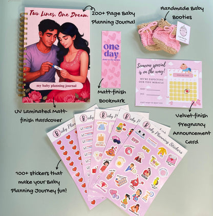 Two Lines, One Dream Set - Track, Reflect, and Capture Your Journey to Baby