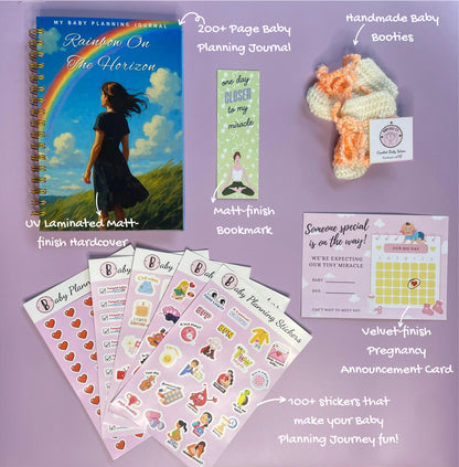 Rainbow On The Horizon Set - Track, Reflect and Capture Your Journey to Baby