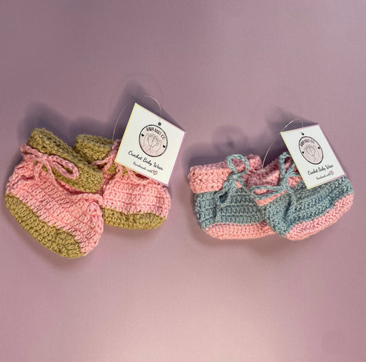 Handmade Crochet Baby Booties