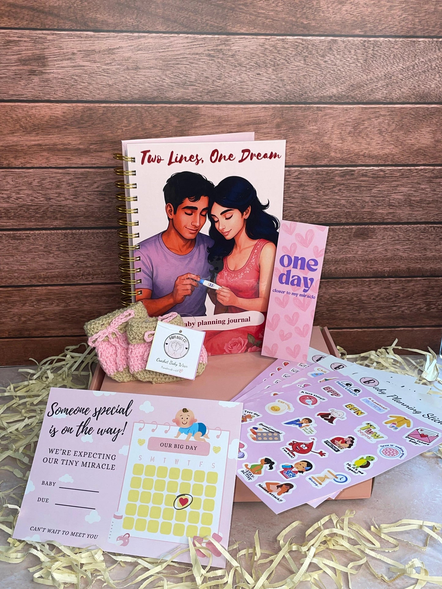 Two Lines, One Dream Set - Track, Reflect, and Capture Your Journey to Baby