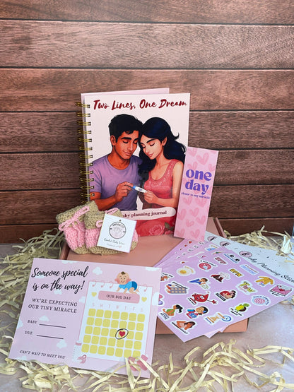 Two Lines, One Dream Set - Track, Reflect, and Capture Your Journey to Baby